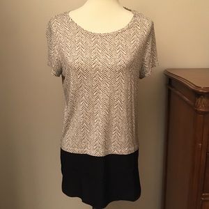3/$15 SALE - Apt 9 mixed material tunic tee